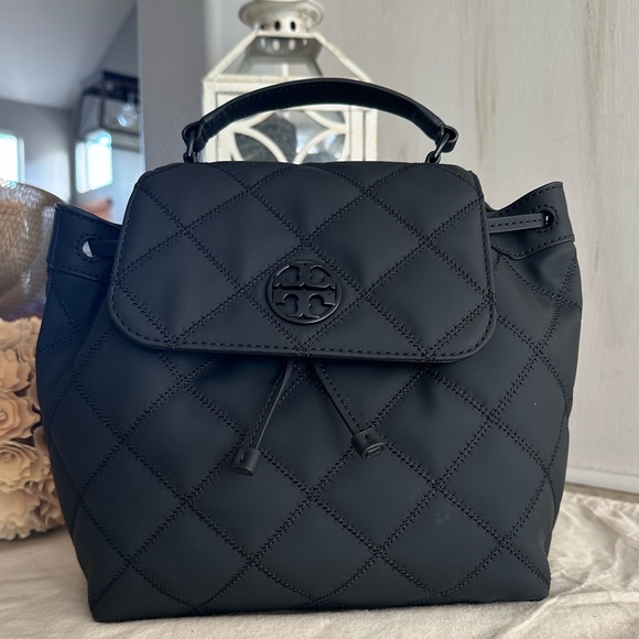 Tory Burch Handbags - NWT Tory Burch Willa Backpack in Matte Black